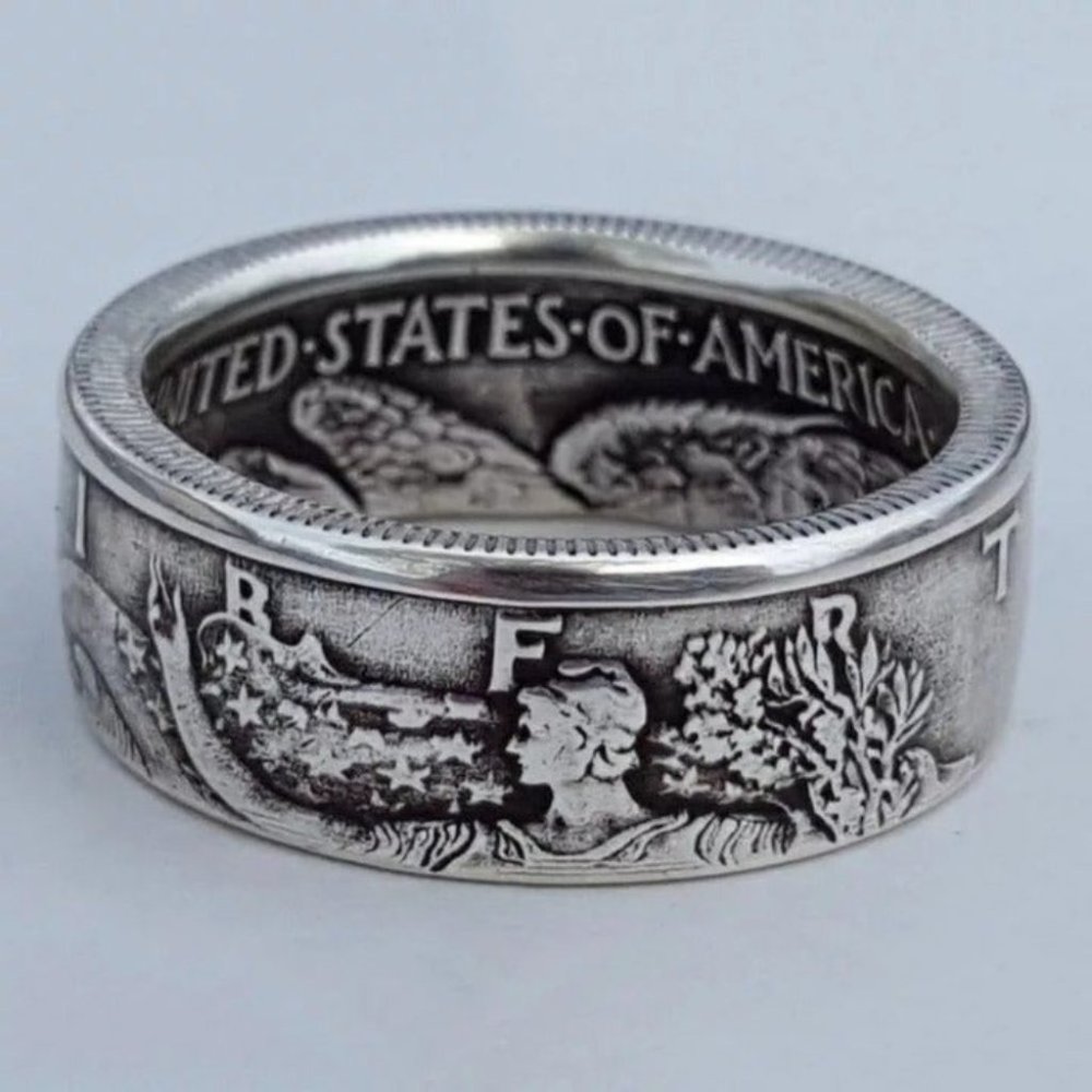 Coin Morgan Ring United Statement Ring - Picture 3 of 3